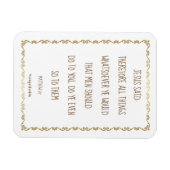 Magnet Flexible La règle d'or 3" x 4" Aimant photo flexible (Horizontal)