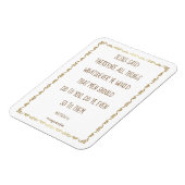 Magnet Flexible La règle d'or 3" x 4" Aimant photo flexible (Côté Gauche)