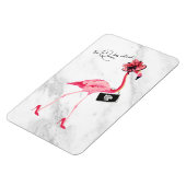 Magnet Flexible La Reine A Retraité Classy Chic Flamant rose Rose (Côté Gauche)