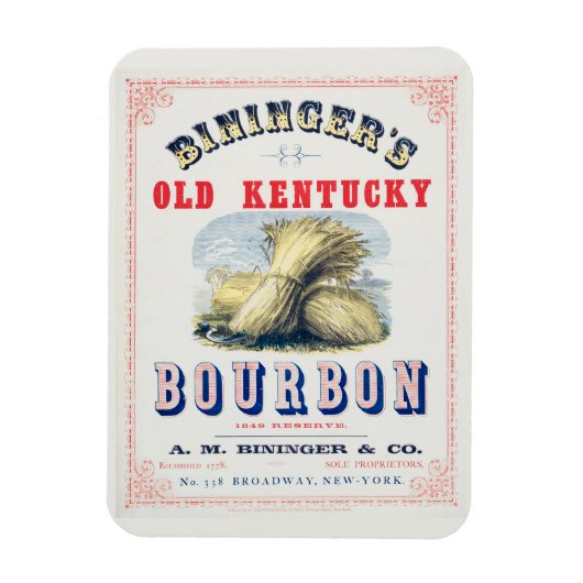 Magnet Flexible La réserve du vieux Kentucky Bourbon 1849 de Binin (Vertical)