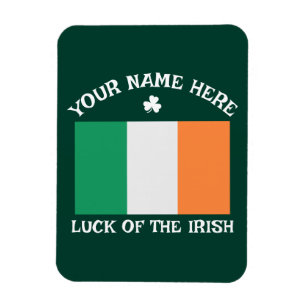 Magnet Flexible La Saint-Patrick Drapeau de l'Irlande Nom personna