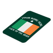 Magnet Flexible La Saint-Patrick Drapeau de l'Irlande Nom personna (Côté Gauche)