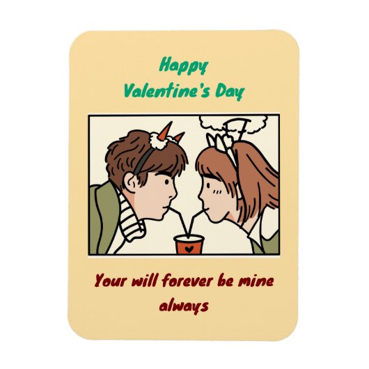 Magnet Flexible la Saint-Valentin (Vertical)