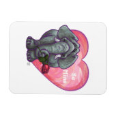 Magnet Flexible La Saint-Valentin des éléphants (Horizontal)