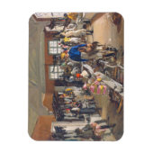 Magnet Flexible La salle d'habillage des Jockeys à l'hippodrome d' (Vertical)