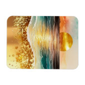 Magnet Flexible La série de plage à l'aquarelle Design 3 (Horizontal)
