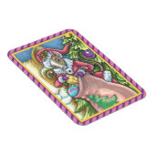 MAGNET FLEXIBLE LA SOURIS PÈRE NOËL APPORTE DE BONS CHATS CADEAUX (Côté Droit)