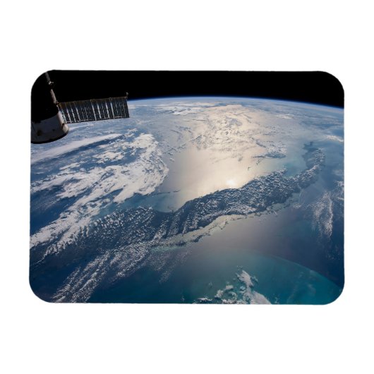 Magnet Flexible La Station Spce Internationale Au-Dessus De L'Atla (Horizontal)