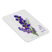 Magnet Flexible La Terre parle en Fleurs violettes peintes (Côté Droit)