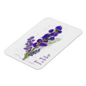 Magnet Flexible La Terre parle en Fleurs violettes peintes (Côté Gauche)