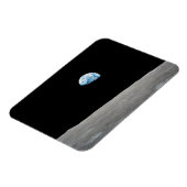 Magnet Flexible La Terre S'Élève Au-Dessus De L'Horizon Lunaire. (Côté Gauche)