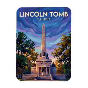 Magnet Flexible La tombe de Lincoln à Oak Ridge Cemetery USA