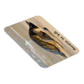 Magnet Flexible La tortue de mer d'Hawaï sur le sable (Côté Droit)