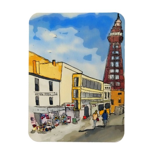 Magnet Flexible La tour de Blackpool (Vertical)