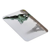 Magnet Flexible La tour Eiffel et la statue de Bir-hakeim par jour (Côté Droit)