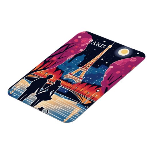 Magnet Flexible La Tour Eiffel, point de repère de Paris (Côté Gauche)