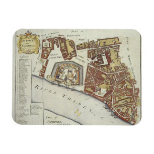 Magnet Flexible La Tour et Sainte Catherine, pour 'Stow's Survey