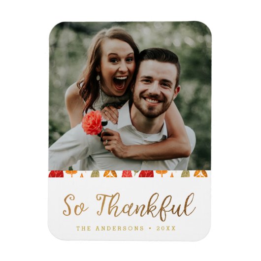 Magnet Flexible La Typographie De Thanksgiving (Vertical)