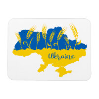 La typographie ukrainienne et l'oreille au blé sur