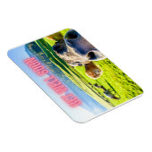 Magnet Flexible La vache drôle va bien bientôt (Côté Droit)