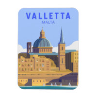 La Valette Malte Voyage Art Vintage