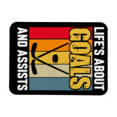 Magnet Flexible La vie au sujet des objectifs et aide le hockey (Horizontal)