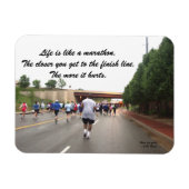 Magnet Flexible La vie est comme un aimant marathon (Horizontal)