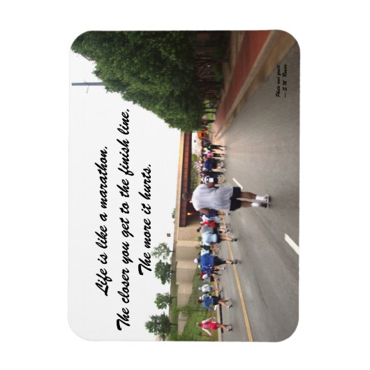 Magnet Flexible La vie est comme un aimant marathon (Vertical)