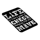 Magnet Flexible la vie est comme un jeu d'échecs - changer avec ch (Côté Droit)