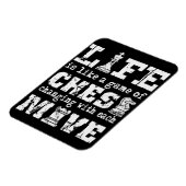 Magnet Flexible la vie est comme un jeu d'échecs - changer avec ch (Côté Gauche)