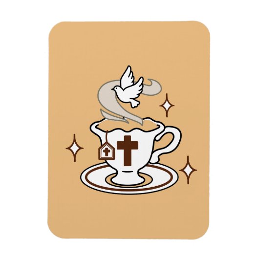 Magnet Flexible La vie est douce avec Jésus - Christian Faith Tea (Vertical)