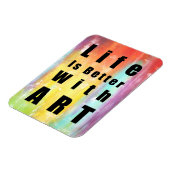 Magnet Flexible La vie est meilleure avec l'art (Côté Gauche)