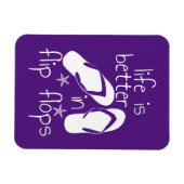 Magnet Flexible La Vie Est Meilleure En Tournesol (Horizontal)