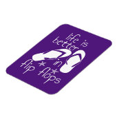 Magnet Flexible La Vie Est Meilleure En Tournesol (Côté Gauche)