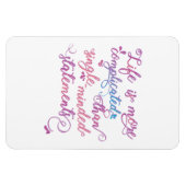 Magnet Flexible La vie est plus compliquée croissance personnelle  (Horizontal)