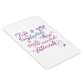 Magnet Flexible La vie est plus compliquée croissance personnelle  (Côté Droit)