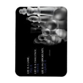 Magnet Flexible "La vie est un jeu" Citation Inspirationnelle Flex (Vertical)