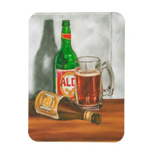 Magnet Flexible La vie toujours avec de la bière par Jennifer