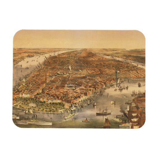 Magnet Flexible La ville de New York, 18 ans (Horizontal)