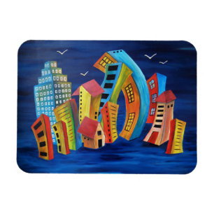 Magnet Flexible La ville flottante