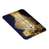 Magnet Flexible La vue nocturne sur la Pyramide de verre du Musée  (Côté Droit)