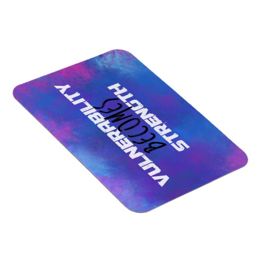 Magnet Flexible La vulnérabilité devient force Typographie Abstrai (Côté Droit)