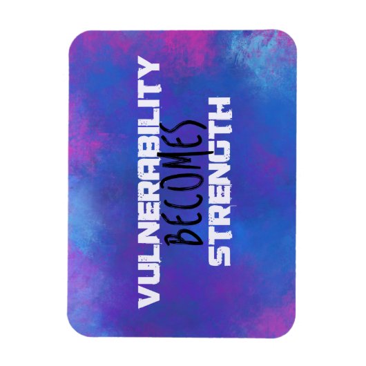 Magnet Flexible La vulnérabilité devient force Typographie Abstrai (Vertical)