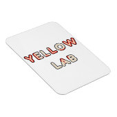 Magnet Flexible labo jaune Canadien-Drapeau dans le nom (Côté Droit)