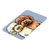 Magnet Flexible Labradoodures au chocolat à la crème (Côté Gauche)