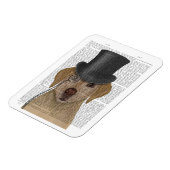 Magnet Flexible Labrador jaune, Hound officiel et Casquette (Côté Gauche)