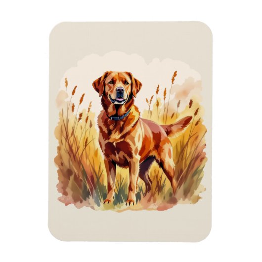 Magnet Flexible Labrador Retriever Fox Red (Vertical)