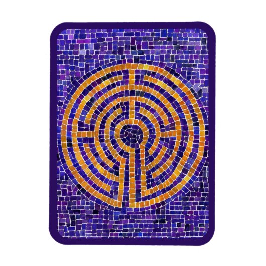 Magnet Flexible LABYRINTH MOSAIC 3x4 Aimant flexible - violet (Vertical)