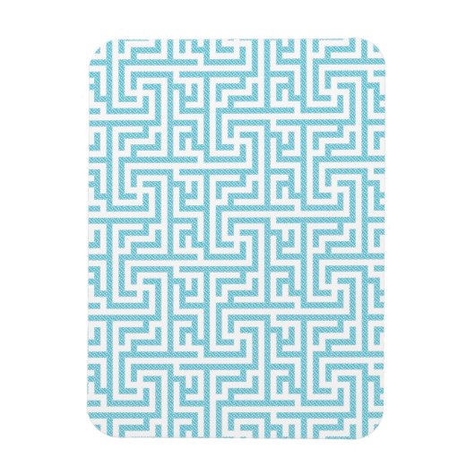 Magnet Flexible Labyrinthe bleu clair et blanc (Vertical)