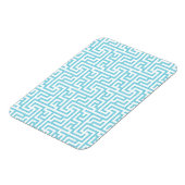 Magnet Flexible Labyrinthe bleu clair et blanc (Côté Gauche)